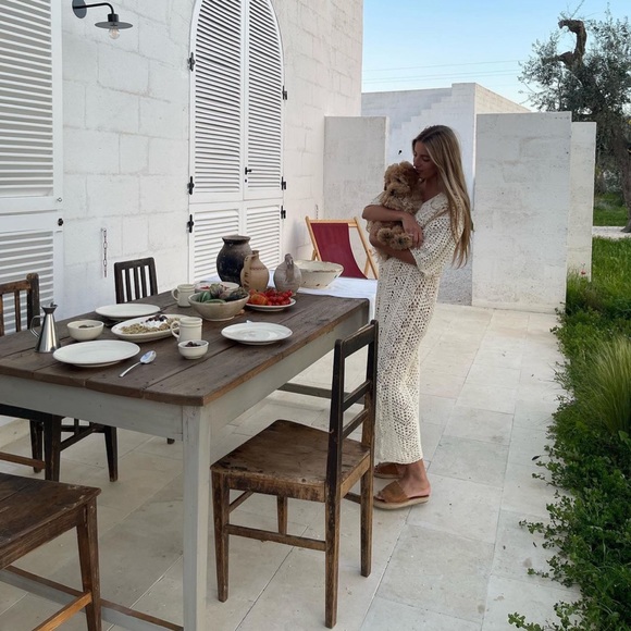 Maurie + Eve LOVE AND STARS DRESS - CREAM, M+E 10 / USA M/ , color natural - Picture 9 of 12